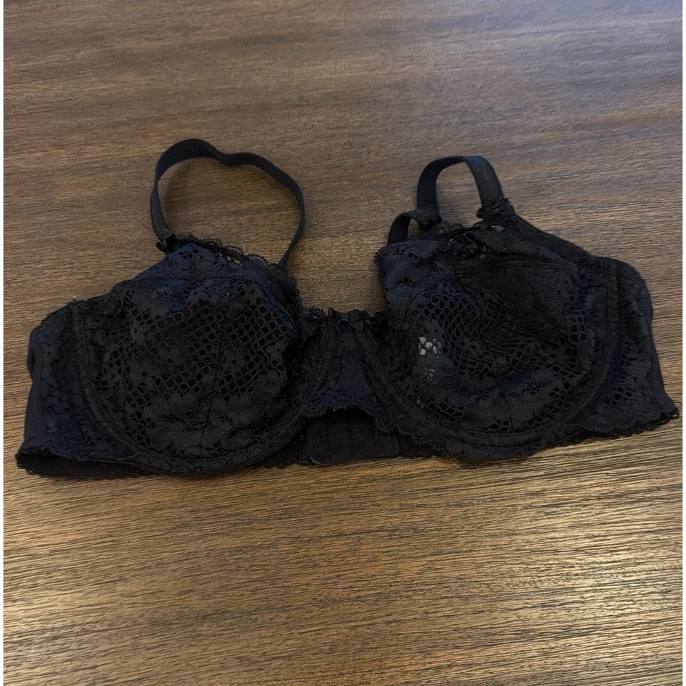 Adore Me Black Lace Bra Underwire 40D